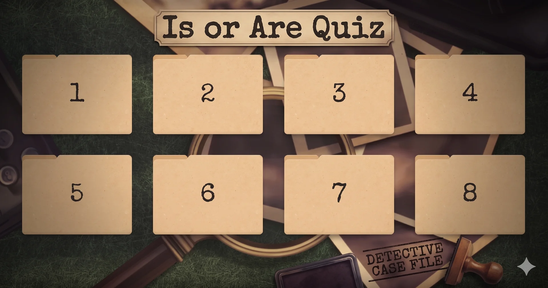 Is or Are Quiz