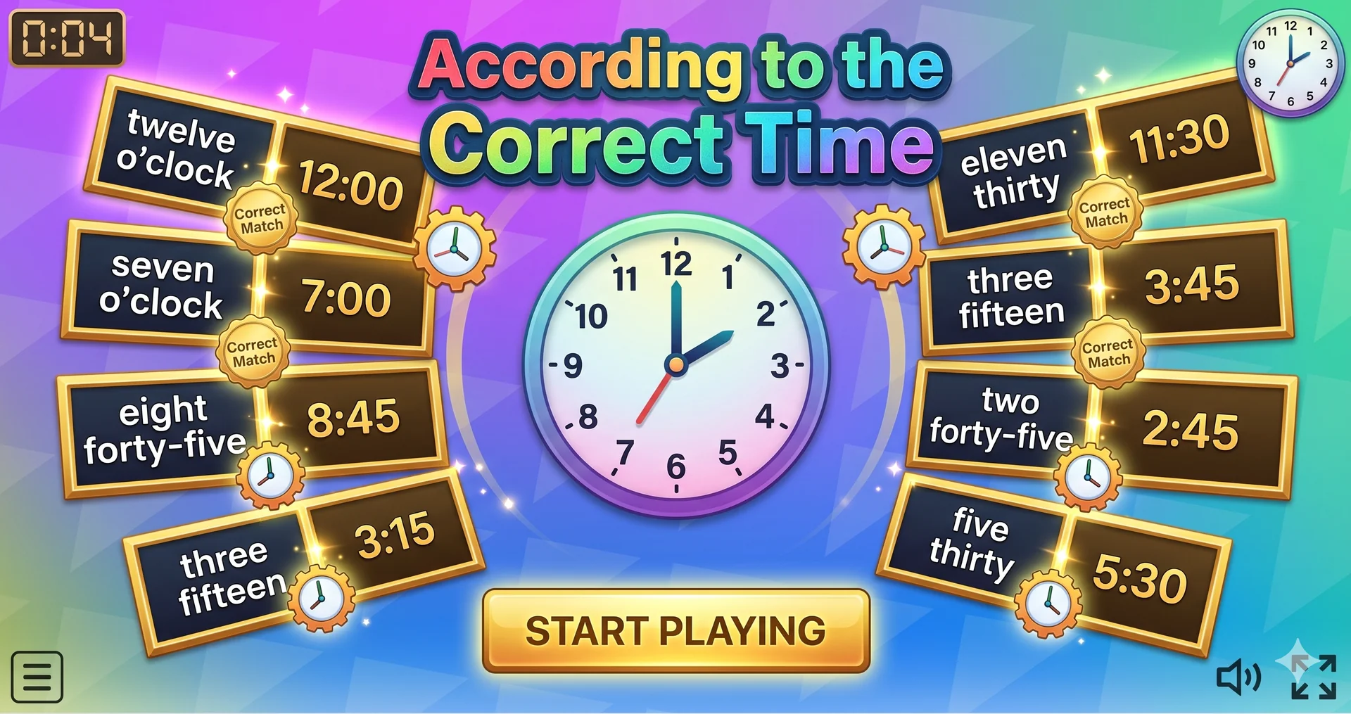 Set the correct time ⏰✨