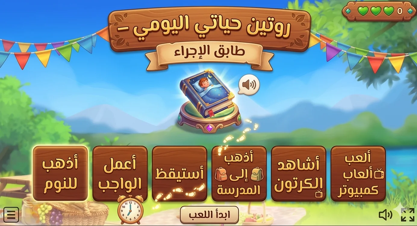 My Daily Routine – Match the Action