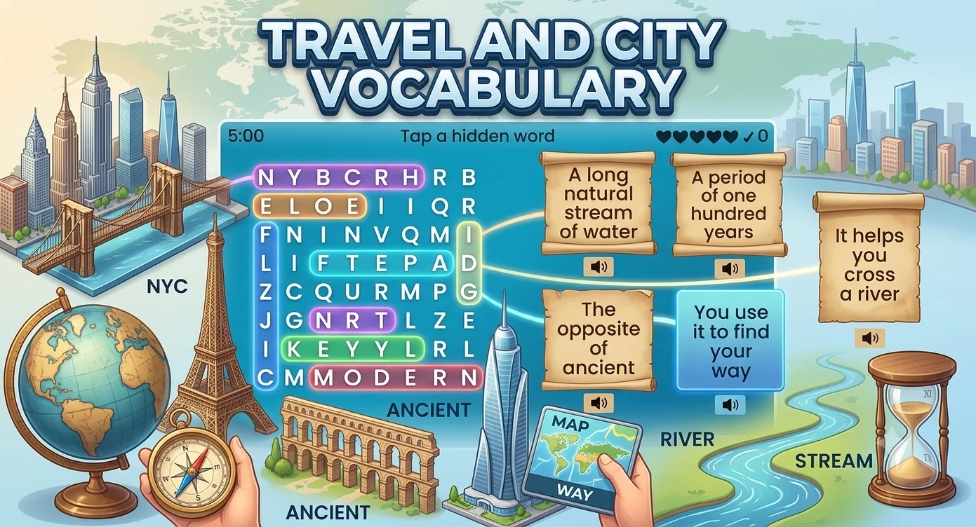 Travel and City Vocabulary