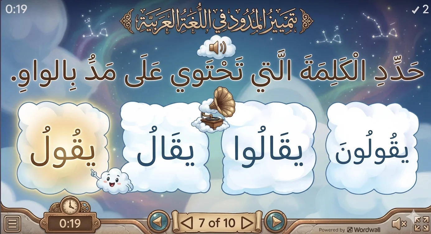 The elongated in Arabic