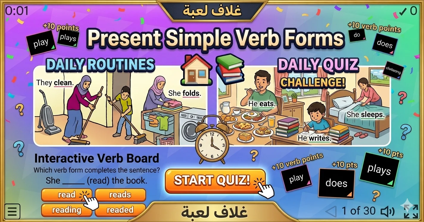 Present Simple Verb Forms