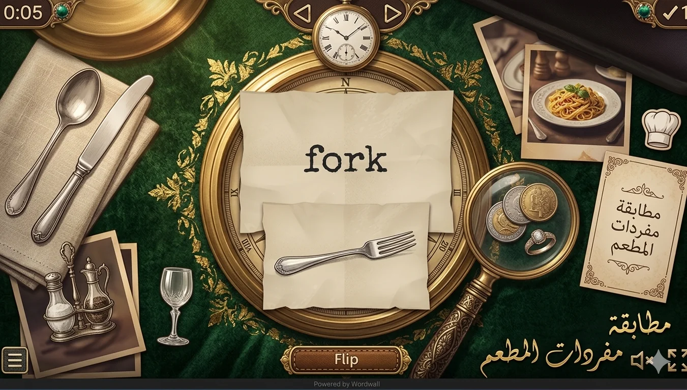 Restaurant Vocabulary Match