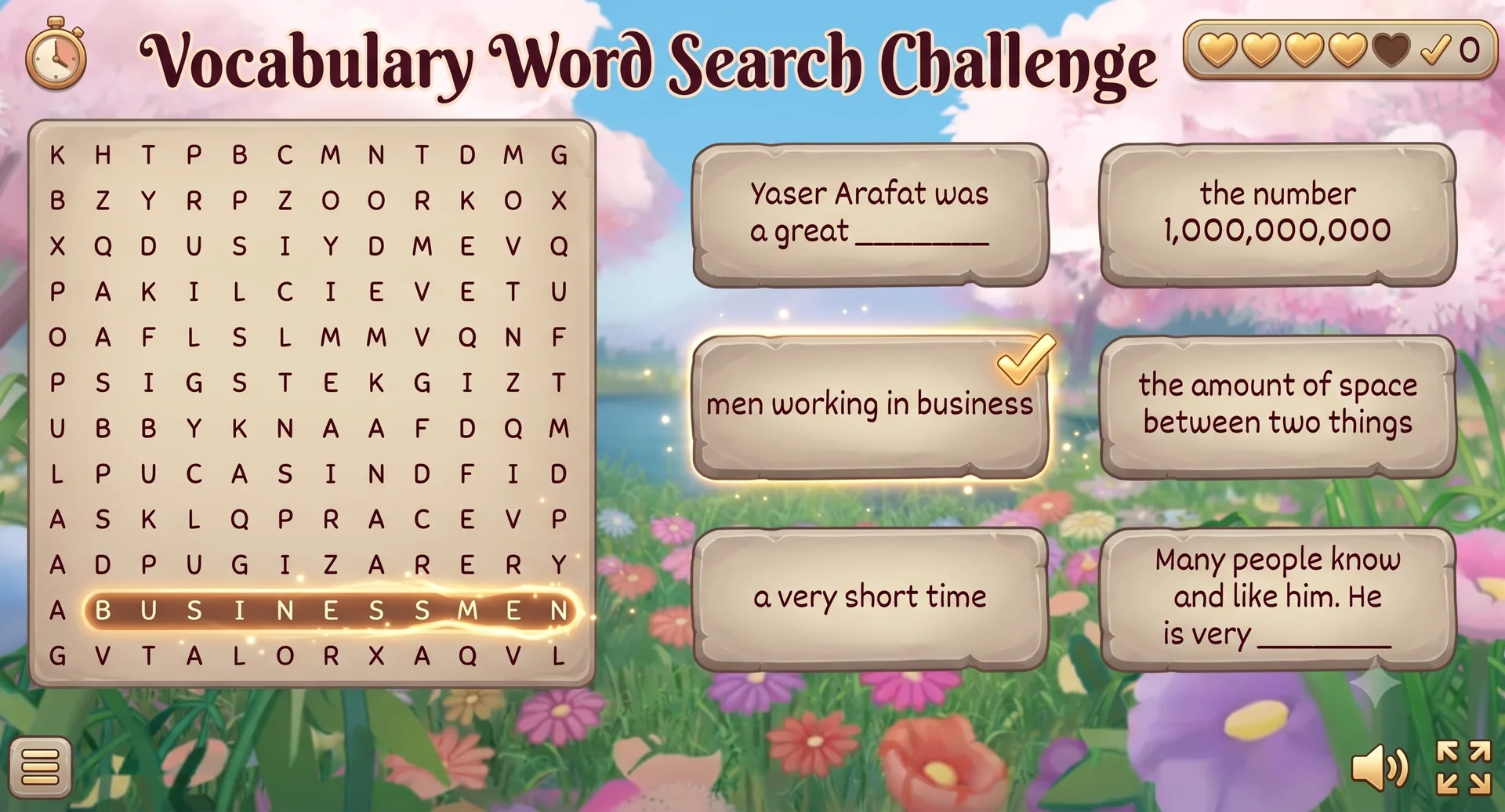 English Vocabulary Challenge