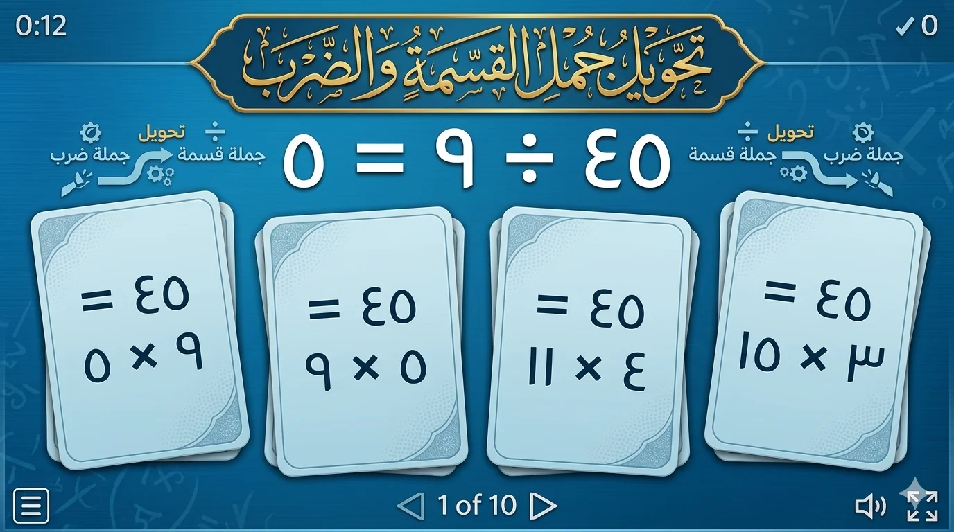Converting division and multiplication sentences