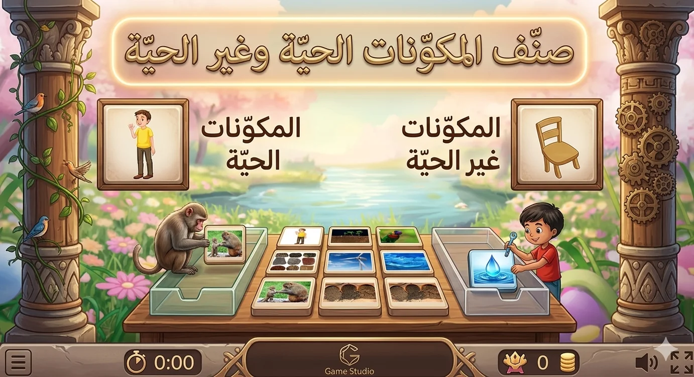 Classify living and non-living components