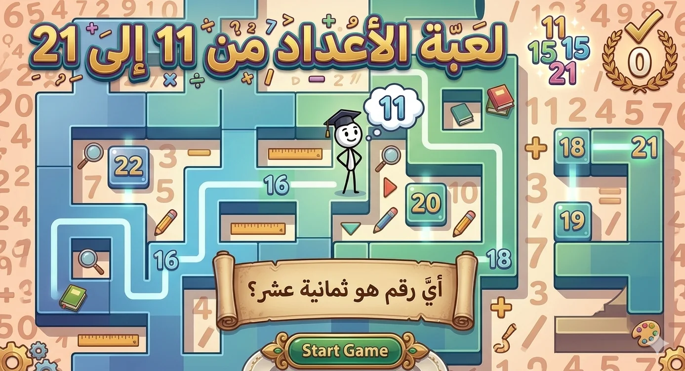 Numbers from 11 to 21