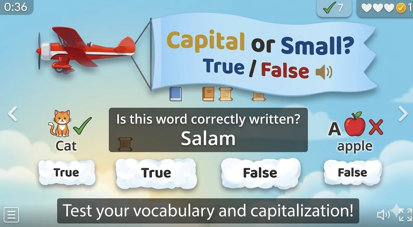 Capital or Small? – True / False