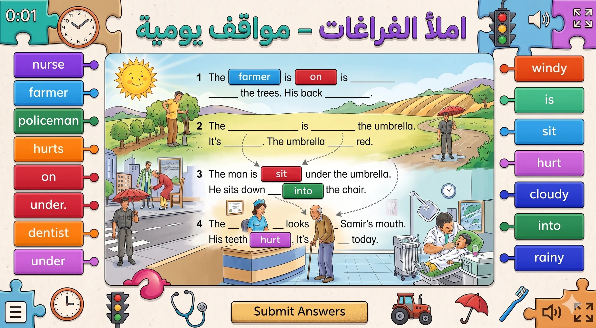 Fill in the blanks – Everyday situations