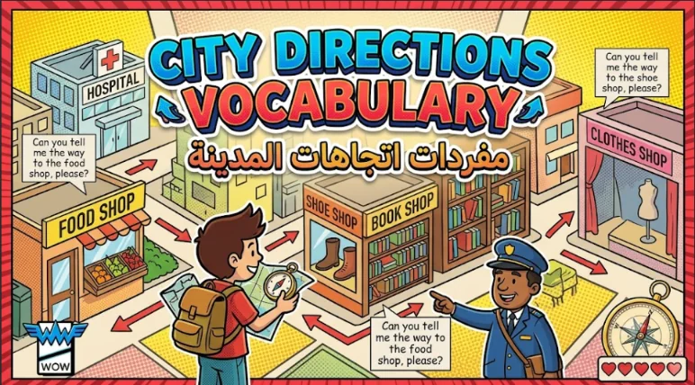 City Directions Vocabulary